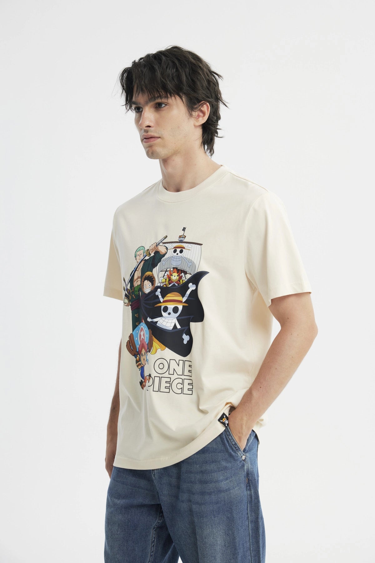 Polera Hombre One Piece Beige