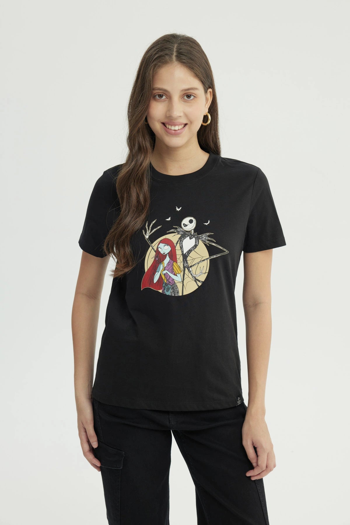 Polera Mujer El Extraño Mundo De Jack Negro