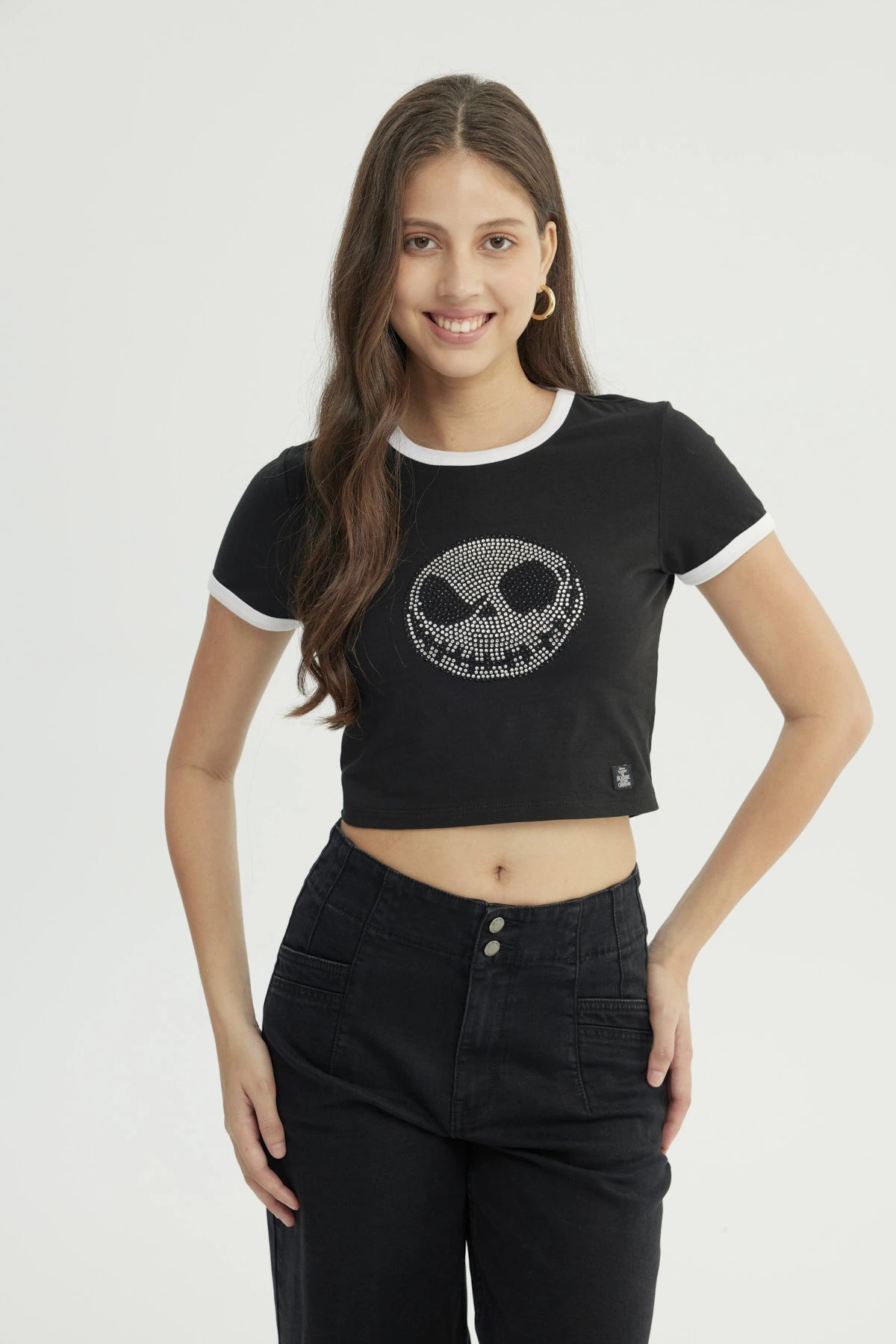 Polera Mujer El Extraño Mundo De Jack Negro