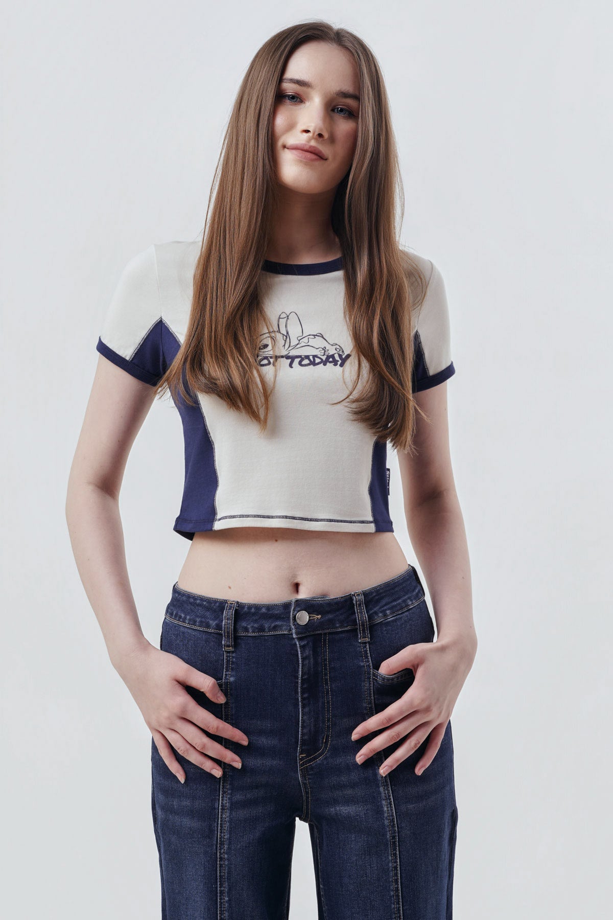 Polera Mujer Stitch Crudo