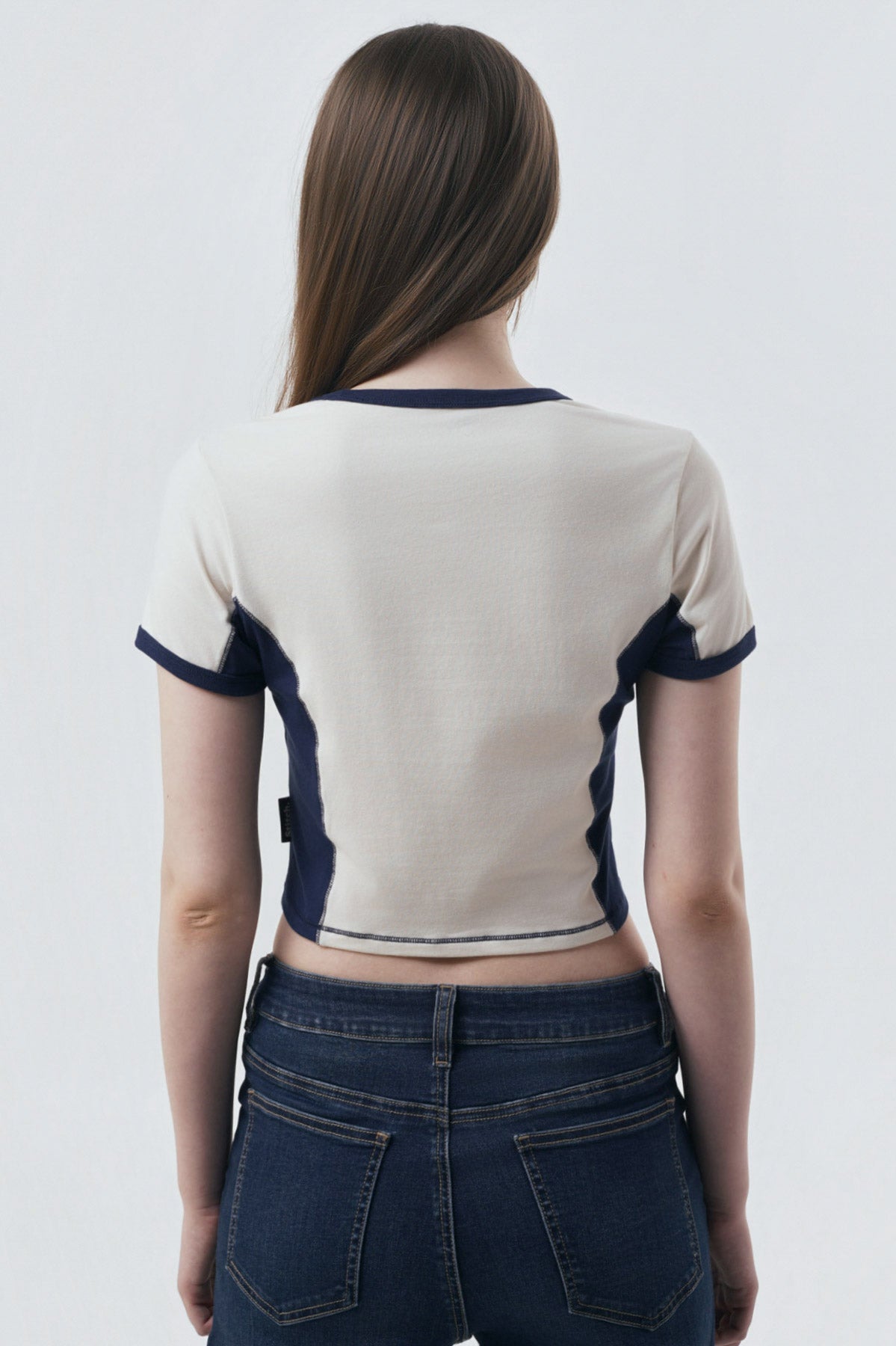 Polera Mujer Stitch Crudo
