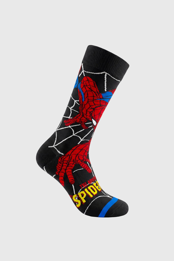 Calcetín Spiderman Negro