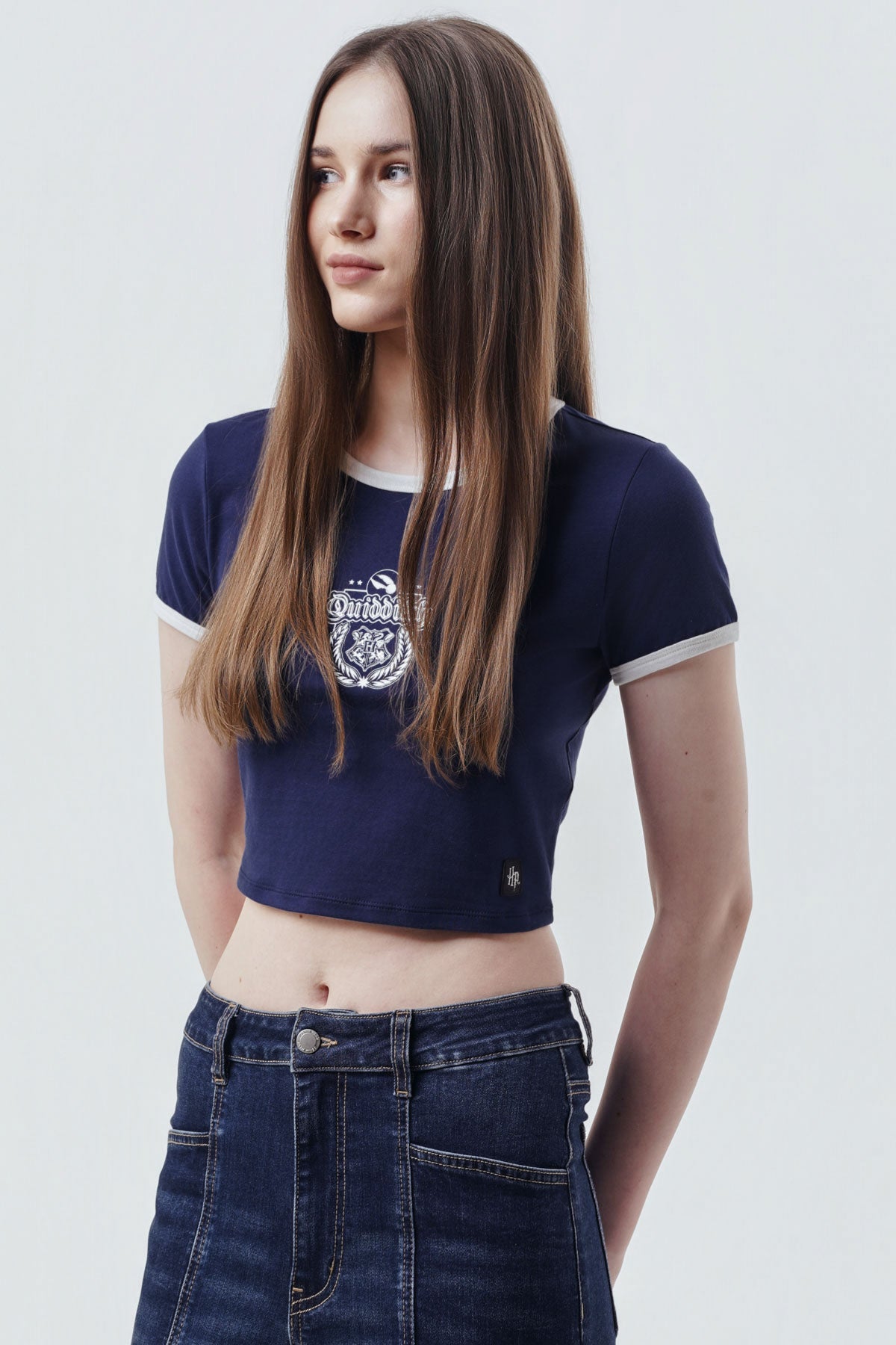 Polera Mujer Harry Potter Quidditch Azul Marino