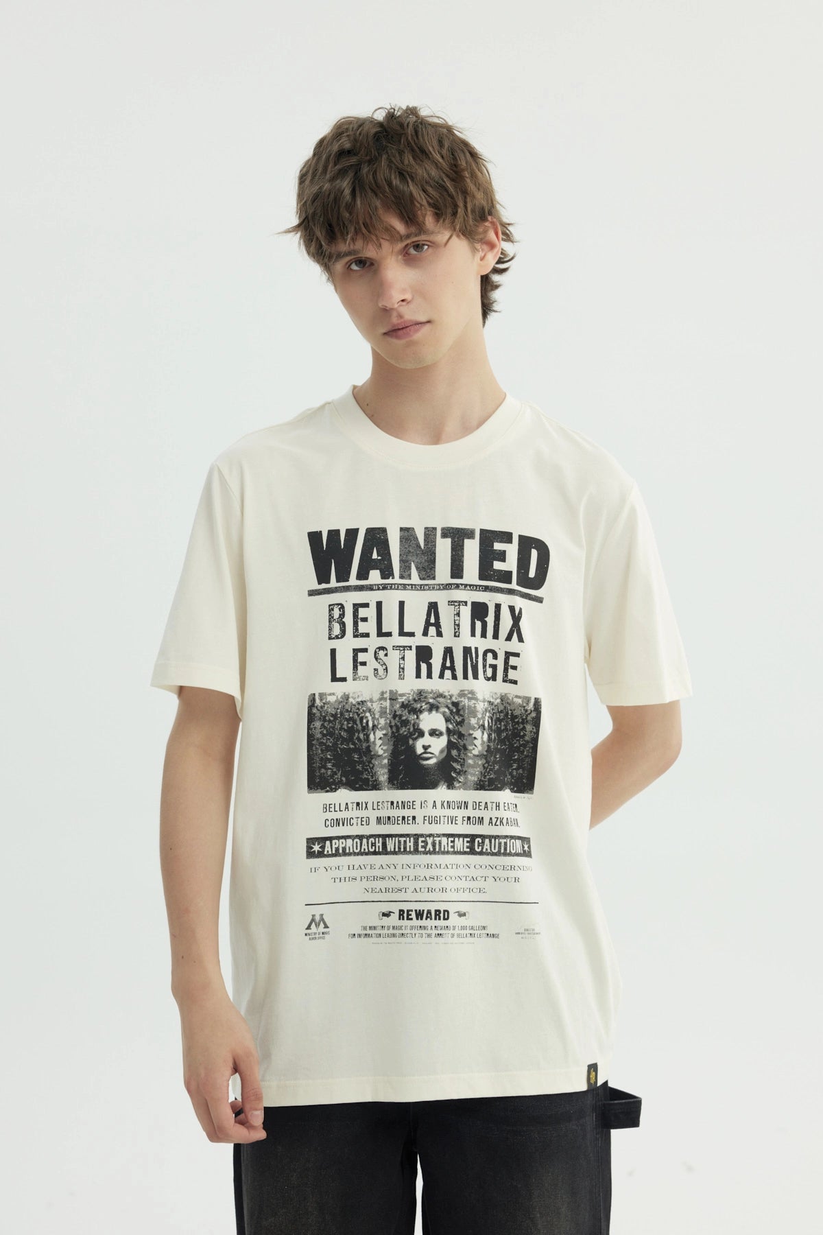 Polera Hombre Harry Potter Bellatrix Lestrange Beige