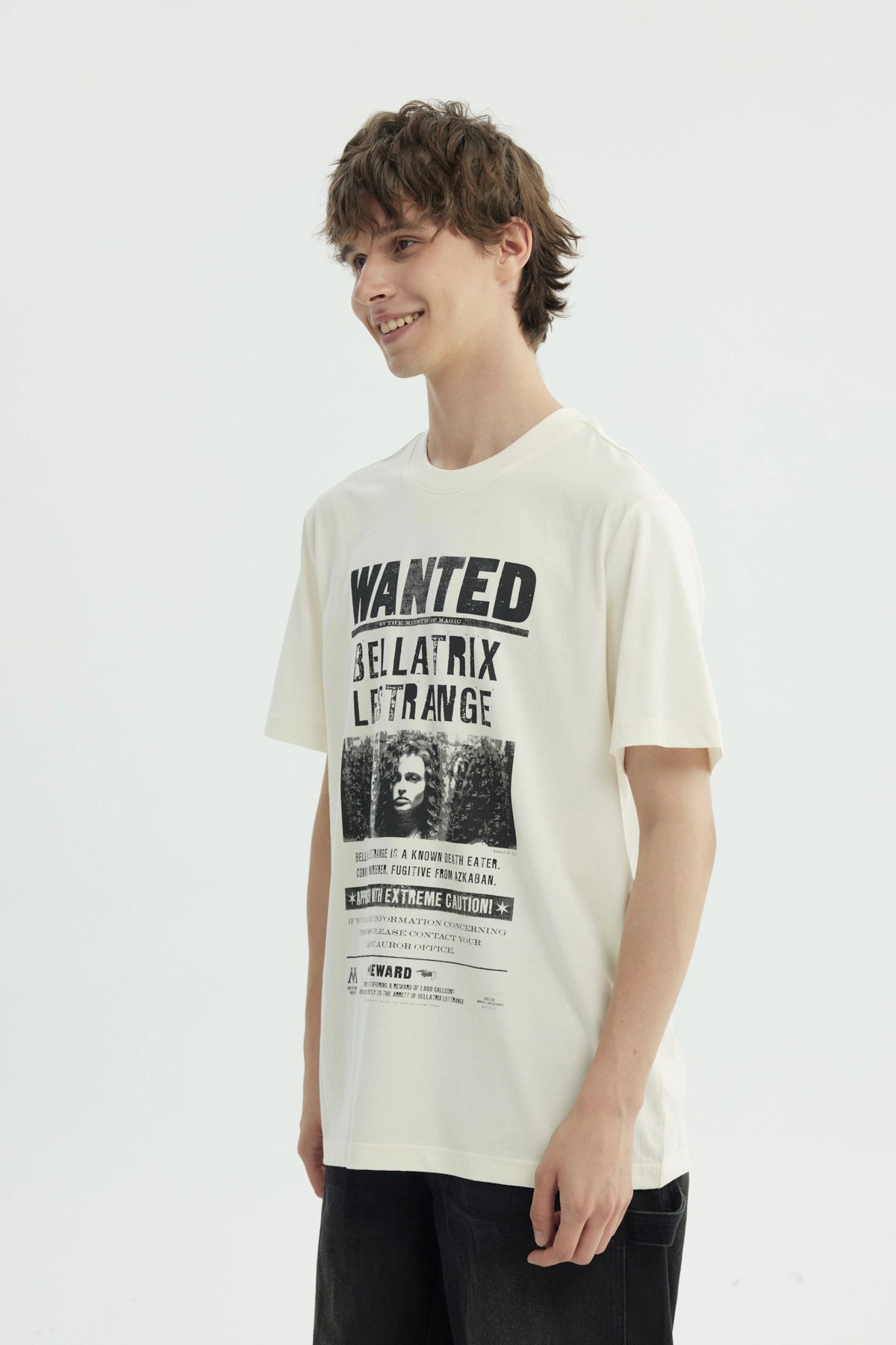 Polera Hombre Harry Potter Bellatrix Lestrange Beige