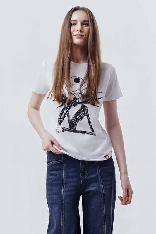 Polera Mujer El Extraño Mundo De Jack Blanco