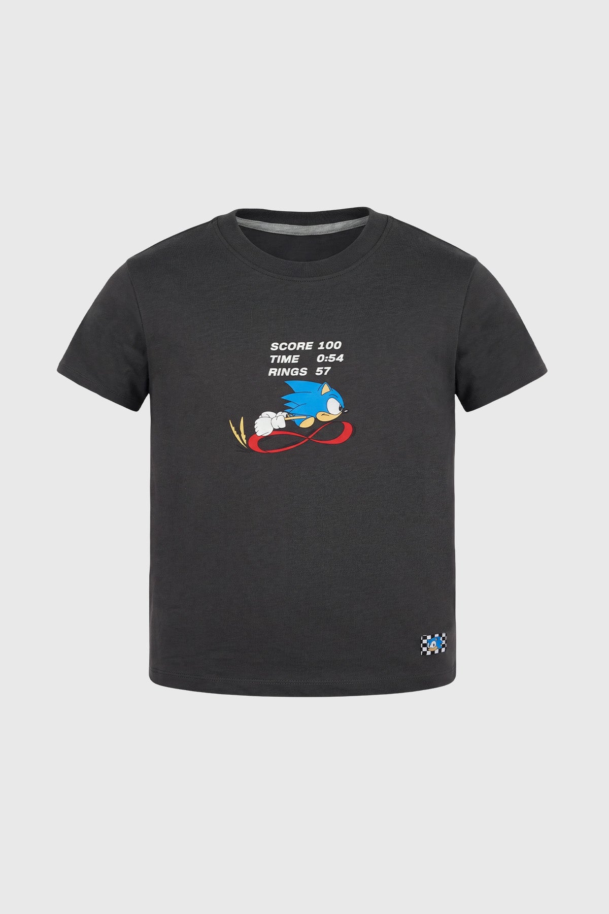 Polera Niño Sonic Gris Marengo Oscuro