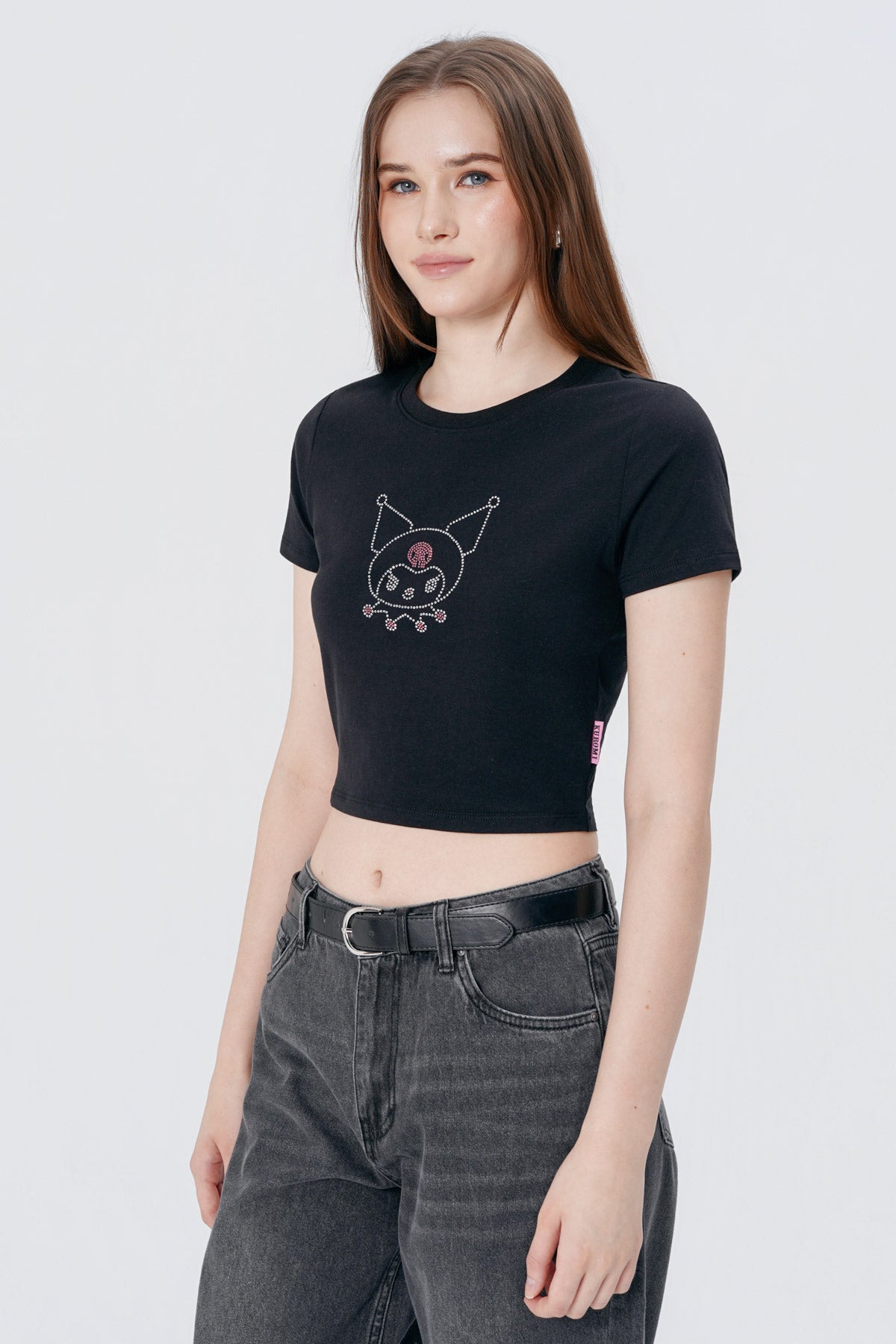 Polera Mujer Kuromi Negra