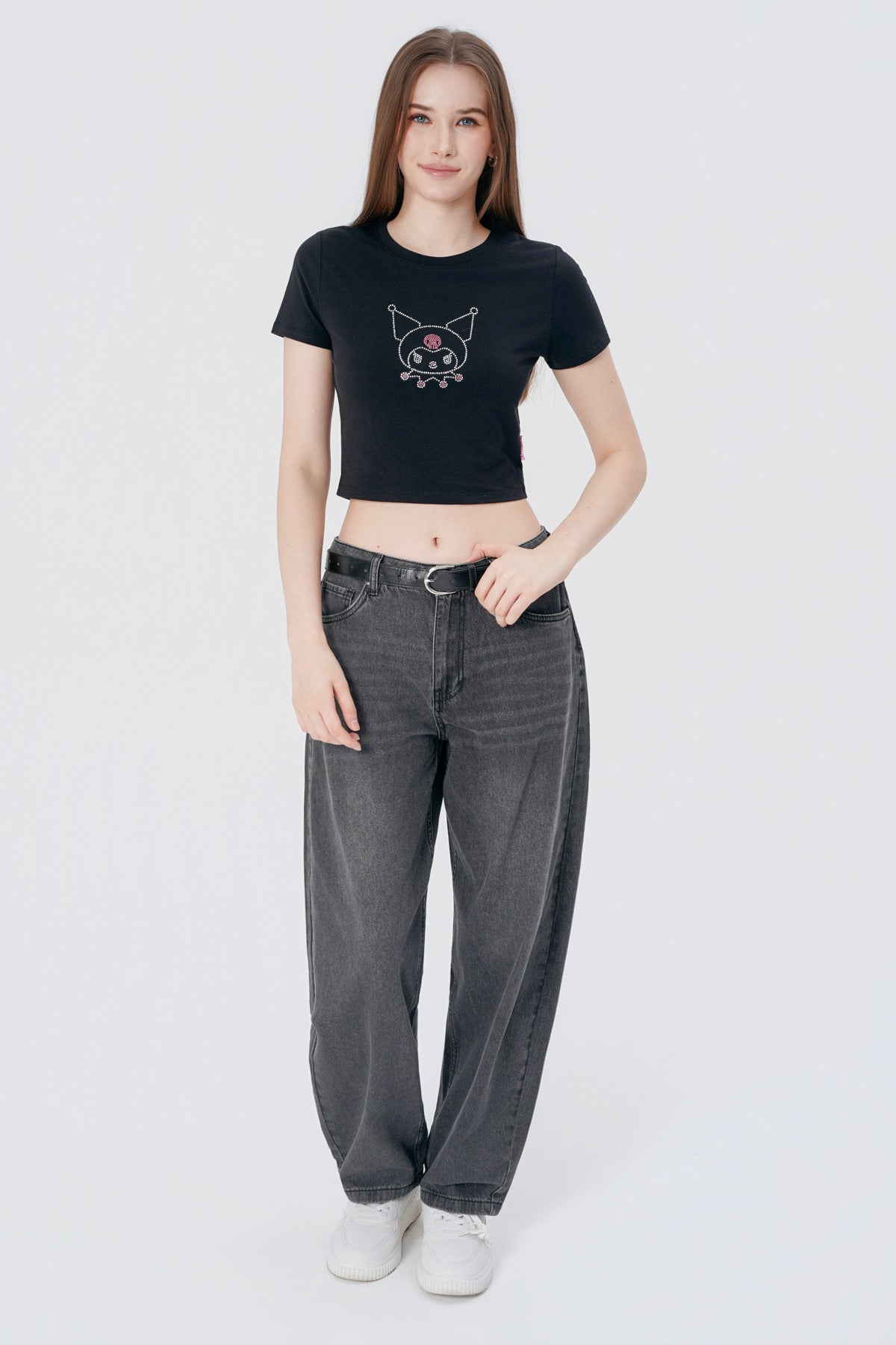 Polera Mujer Kuromi Negra