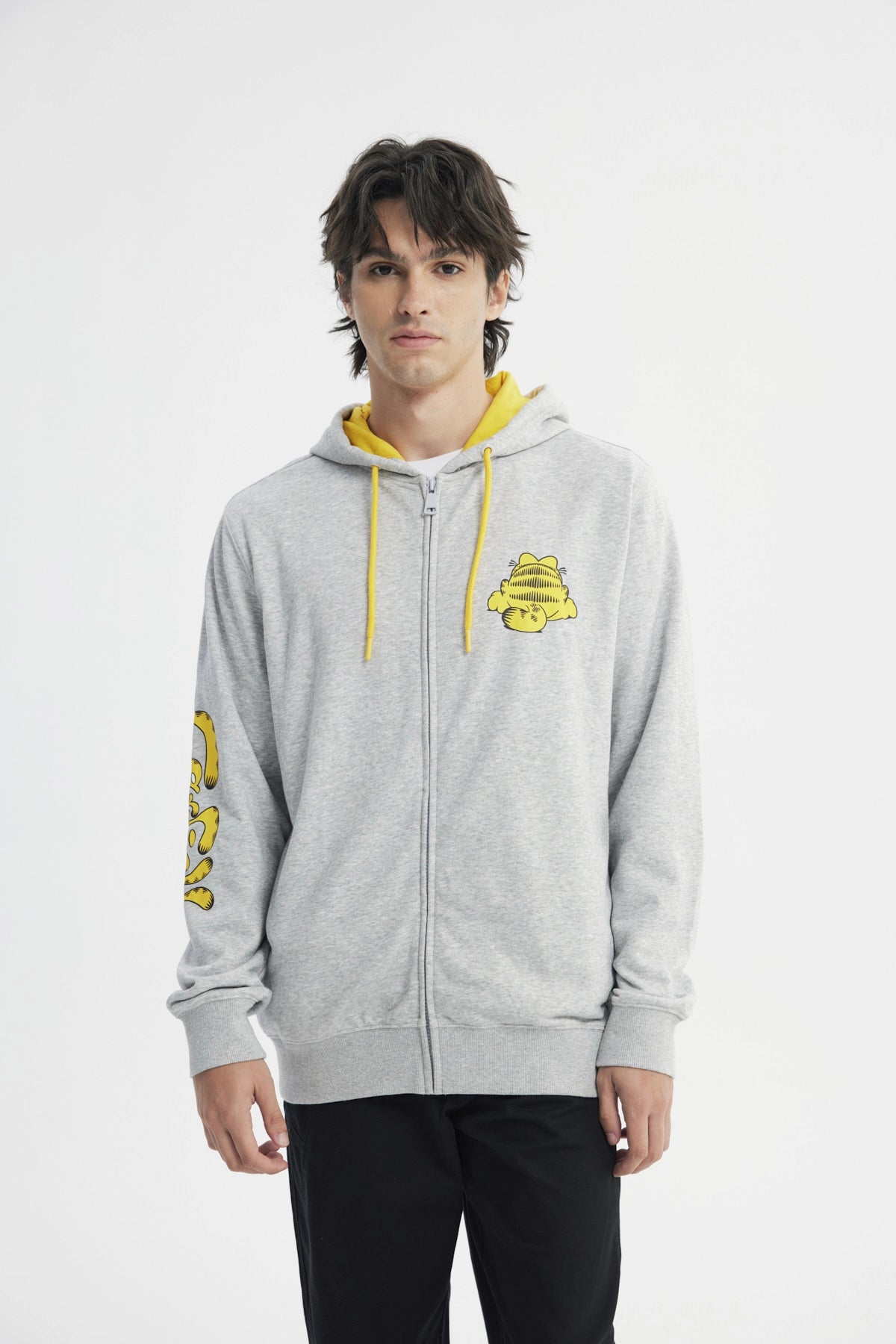 Polerón Hombre Garfield Gris Melange