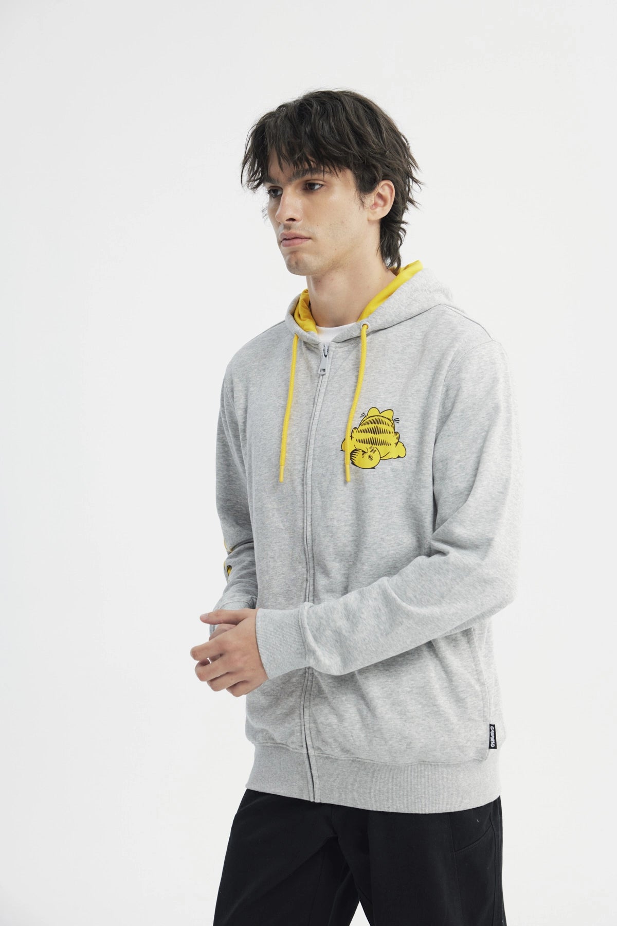Polerón Hombre Garfield Gris Melange