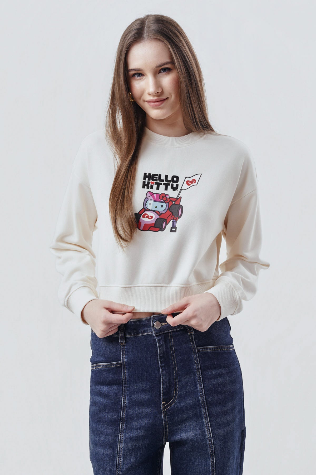 Polerón Mujer Hello Kitty Crudo