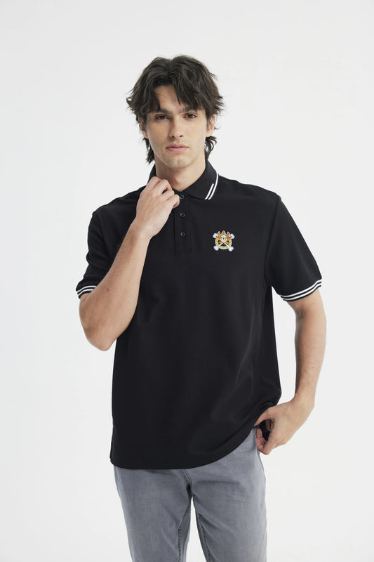 Polera Hombre One Piece Negro