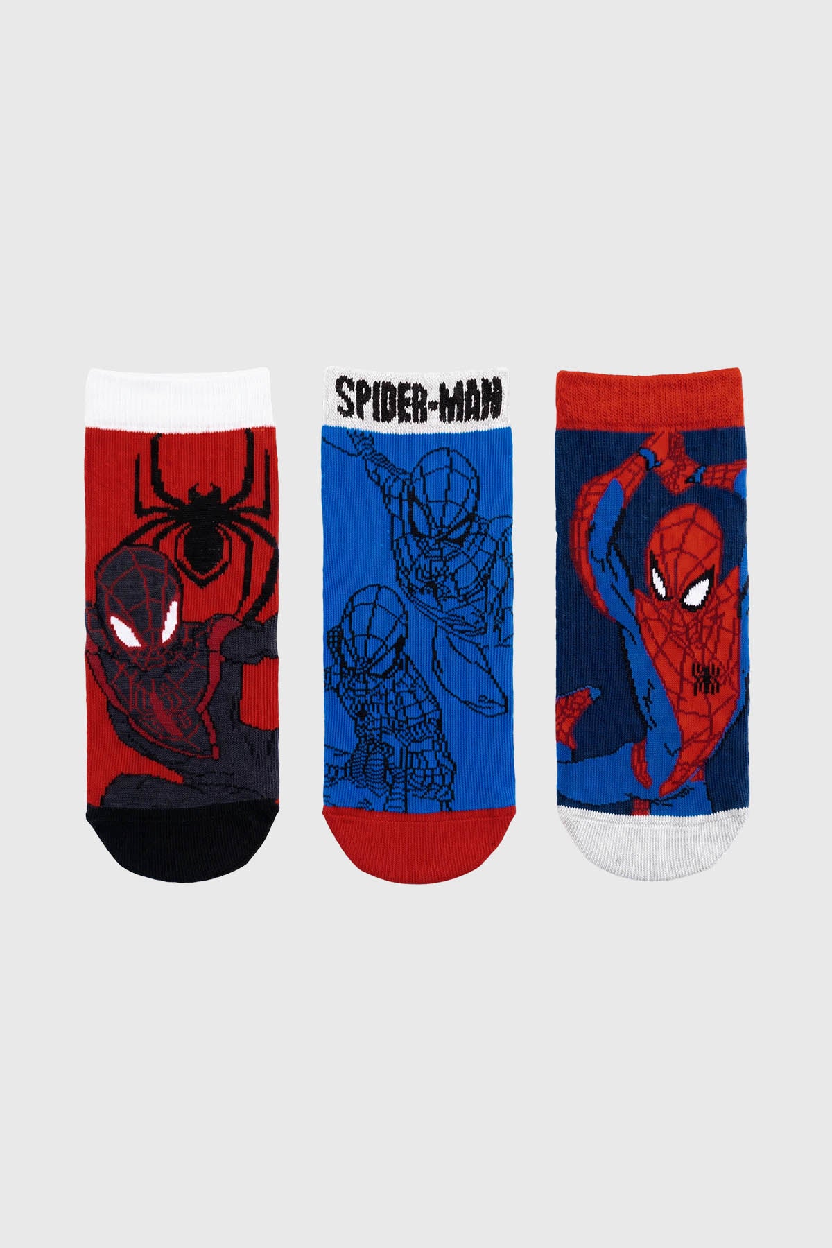 Calceta Niño Tripack Spiderman