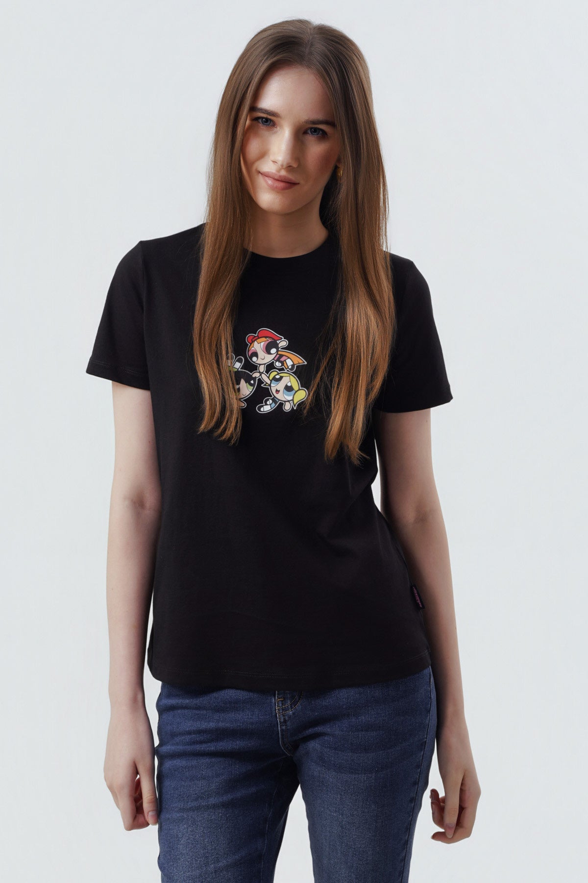 Polera Mujer Las Chicas Superpoderosas Negra