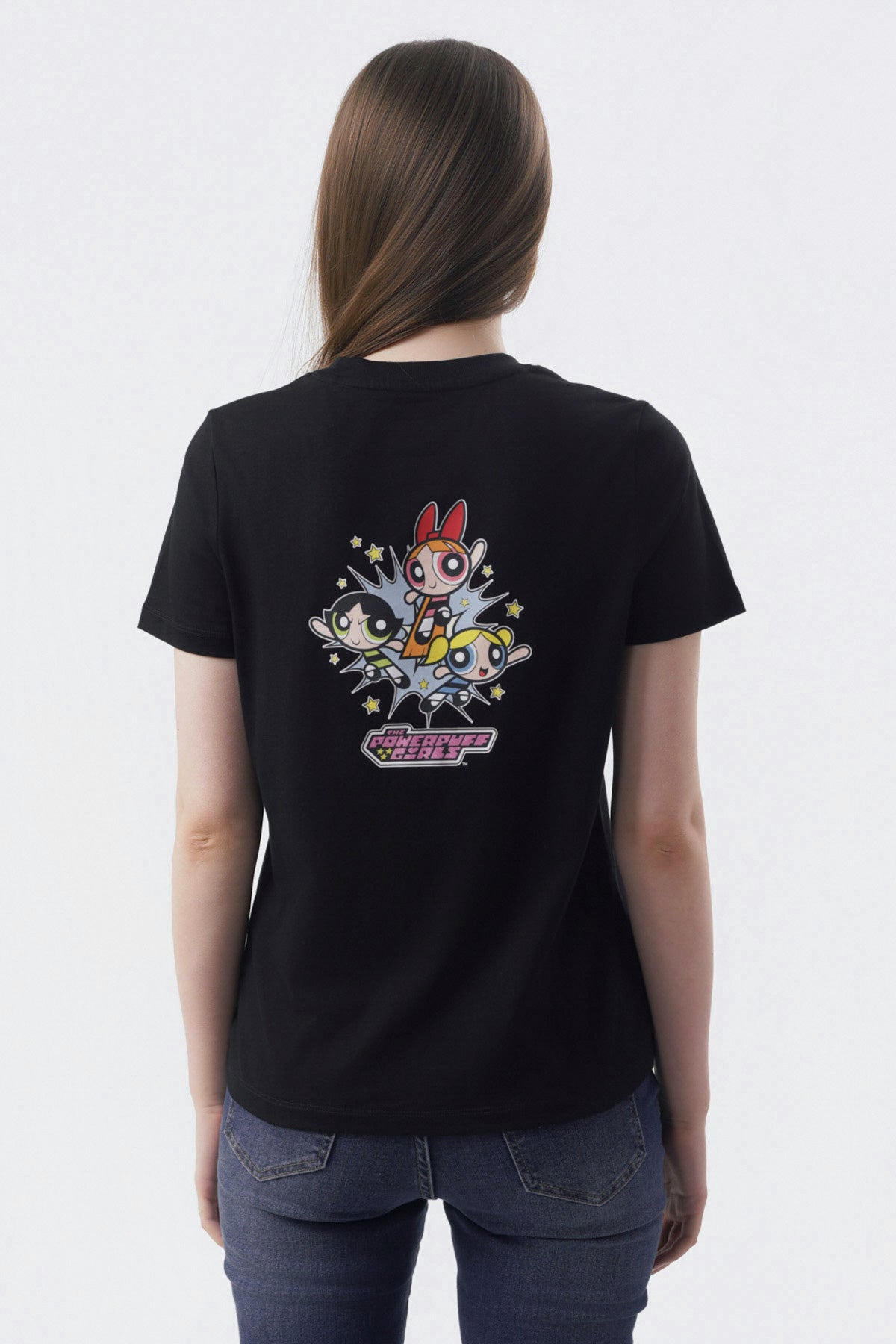 Polera Mujer Las Chicas Superpoderosas Negra