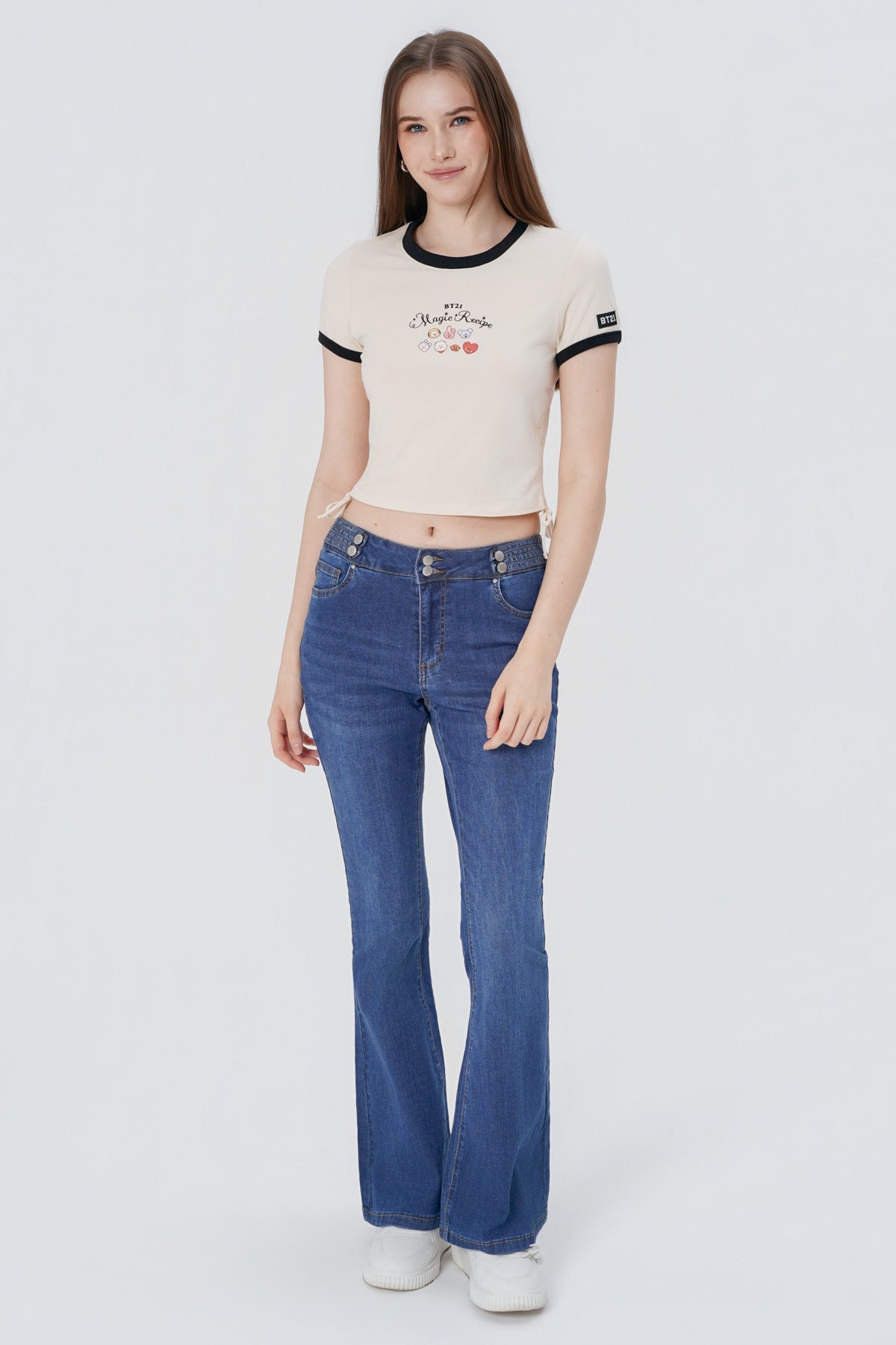 Polera Mujer Bt21 Crudo
