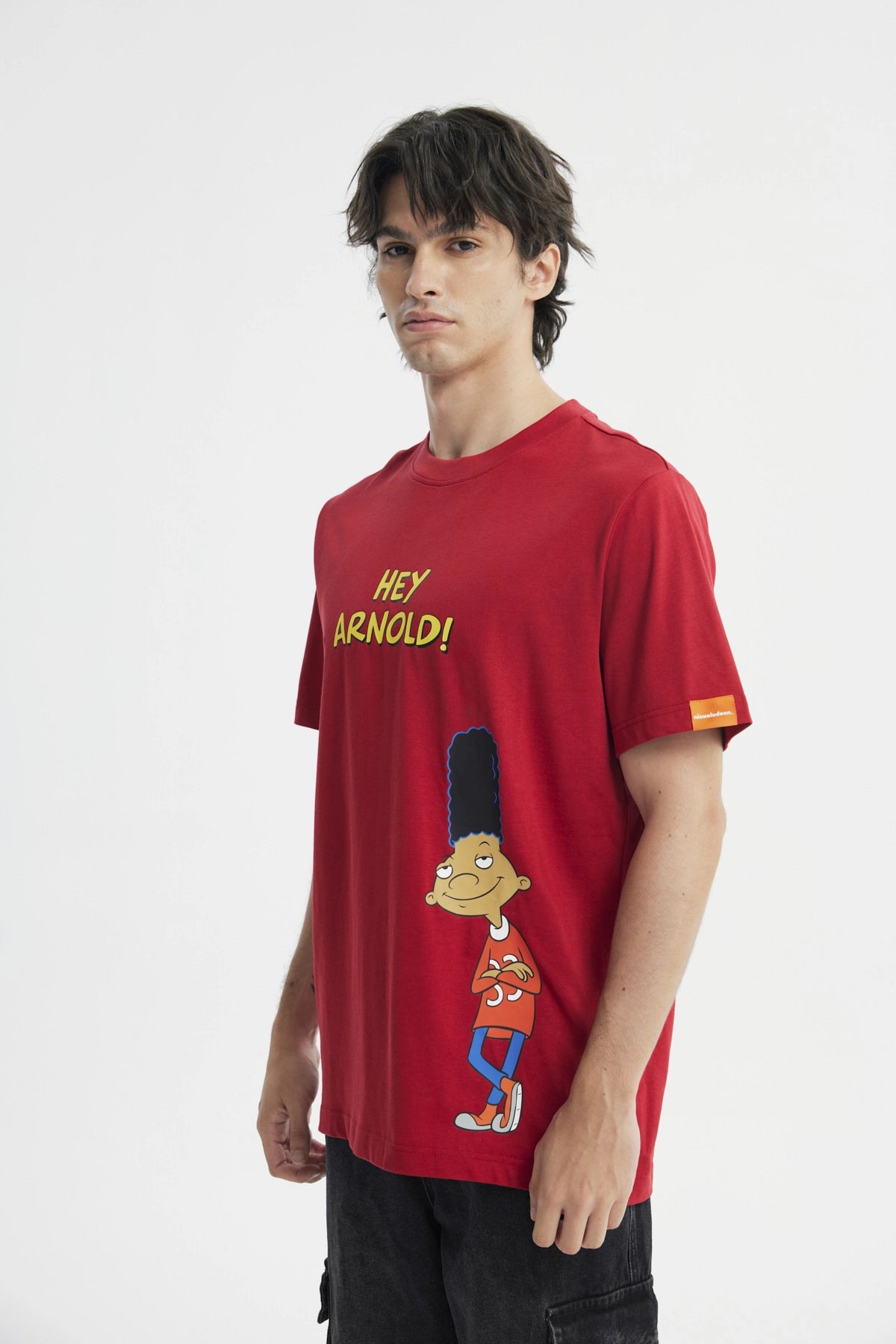 Polera Hombre Hey Arnold Rojo Vino