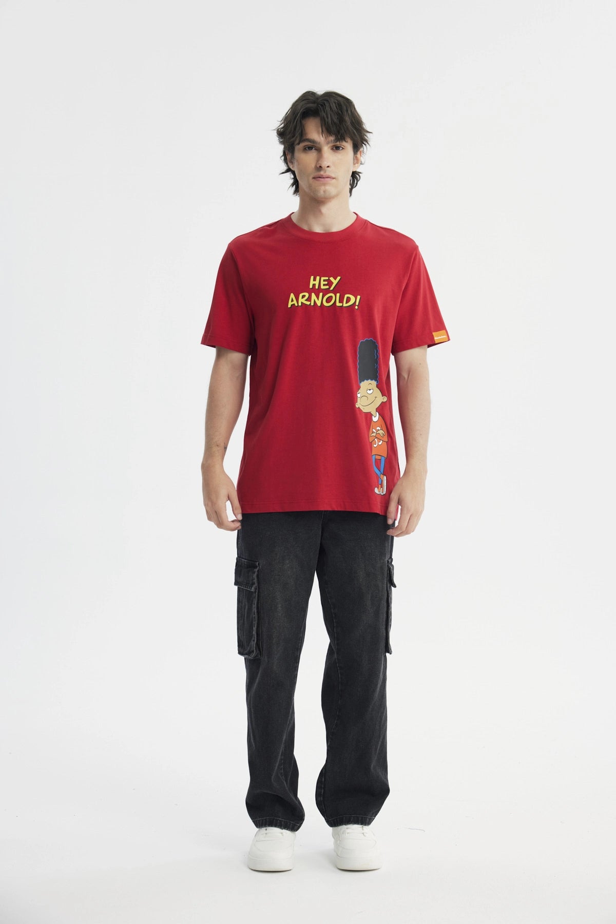 Polera Hombre Hey Arnold Rojo Vino