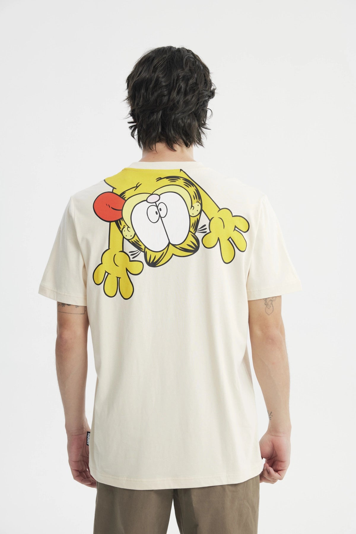 Polera Hombre Garfield Beige