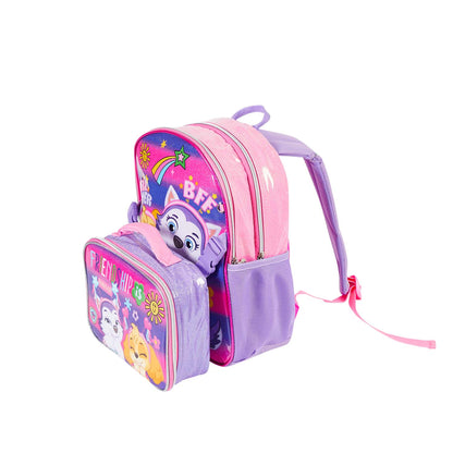 Mochila Escolar Infantil Lonchera Paw Patrol Rosado