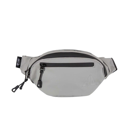 Banano Outdoor gris de Holly Concept con diseño minimalista, cierre negro y logo discreto, ideal para aventuras urbanas o escapadas al aire libre.